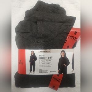 Mondetta Youth Fleece Set - Charcoal